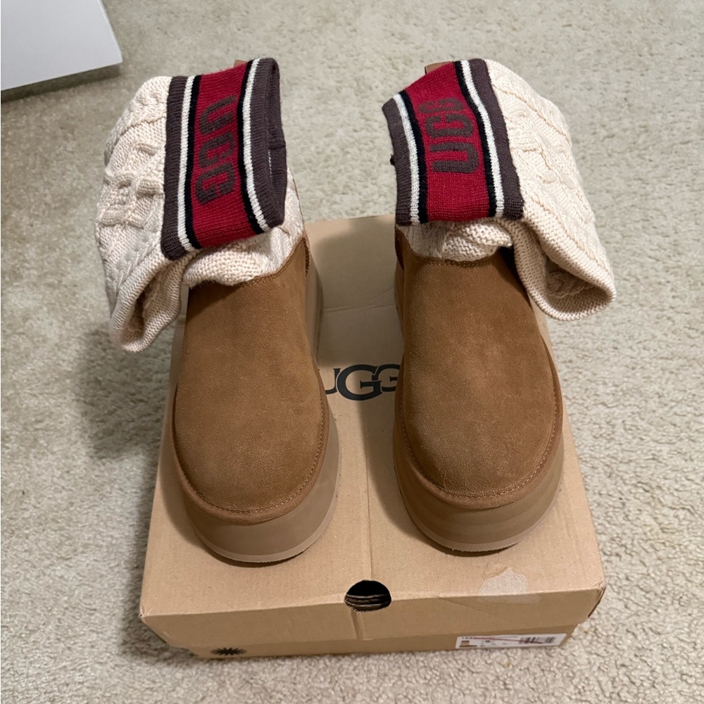 ‼️SOLD‼️UGG Classic Sweater Letter Knit Boots